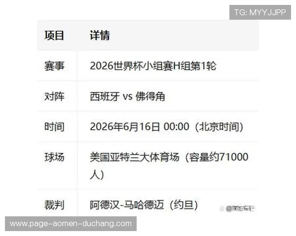 2026年世界杯西班牙队与佛得角队比赛前景预测谁更具胜算